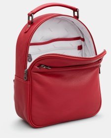 Шкіряний повсякденний міський жіночий рюкзак червоного кольору Yoshi (Великобританія) 94450