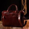 Чоловіча ділова шкіряна сумка-портфель коричневого кольору KARYA (2420936) - 10