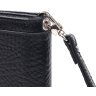 Чоловічий гаманець-клатч чорного кольору з натуральної шкіри із зап'ястним ремінцем KARYA (2421136) - 3