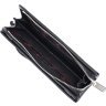 Чоловічий гаманець-клатч чорного кольору з натуральної шкіри із зап'ястним ремінцем KARYA (2421136) - 5