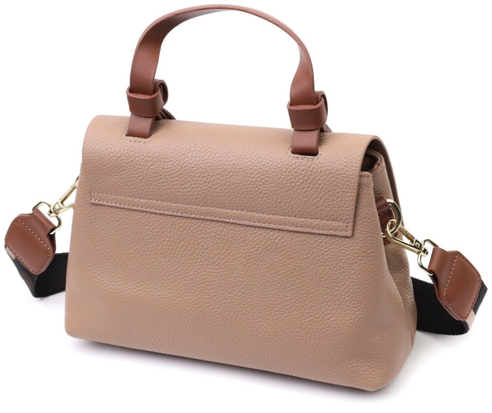 Деловая женская сумка из фактурной натуральной кожи с удобной ручкой для носки Vintage 94850 коричневого цвета фото №2 Деловая женская сумка из фактурной натуральной кожи с удобной ручкой для носки Vintage 94850 коричневого цвета modnotak фото №2