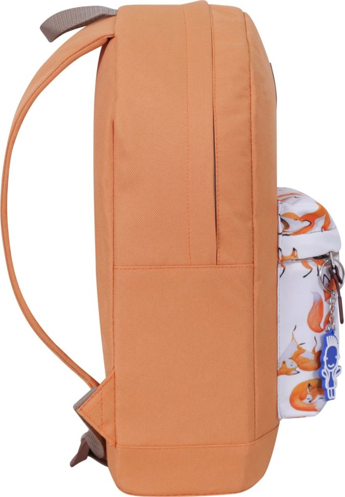 Помаранчевий рюкзак із текстилю з принтом Bagland (55450)