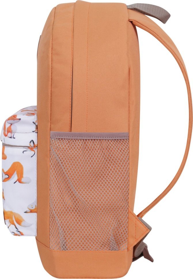 Помаранчевий рюкзак із текстилю з принтом Bagland (55450)