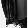 Удобная мужская сумка из натуральной черной кожи с клапаном Ricco Grande (21381) - 5