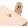 Кожаное женское портмоне бежевого цвета с карманом для мелочи Shvigel (2416447) - 3