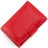 Маленький кожаный женский картхолдер красного цвета ST Leather 1767350 - 3