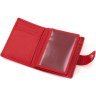 Маленький кожаный женский картхолдер красного цвета ST Leather 1767350 - 9