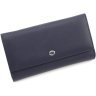 Темно-синій жіночий гаманець із натуральної шкіри із блоком під карти ST Leather 1767450 - 1