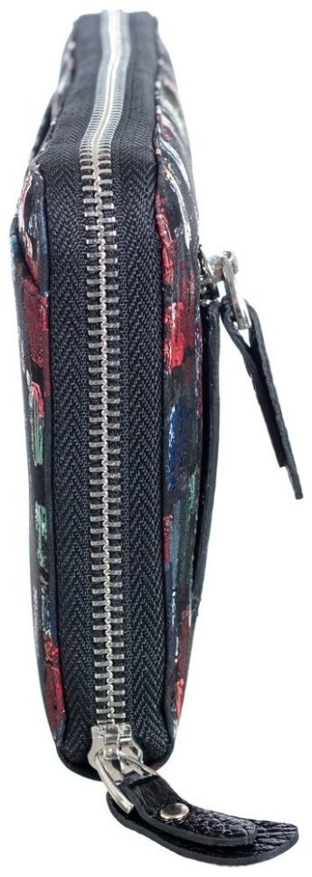 Разноцветный кожаный женский кошелек на молнии с кистевым ремнем Desisan 107750 modnotak фото №4