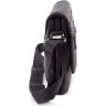 Маленькая мужская кожаная сумка через плечо в черном цвете H.T Leather 67750 - 2