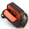 Чоловіча шкіряна сумка-планшет коричневого кольору на дві блискавки Tom Stone 77750 - 4