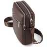 Чоловіча шкіряна сумка-планшет коричневого кольору на дві блискавки Tom Stone 77750 - 3