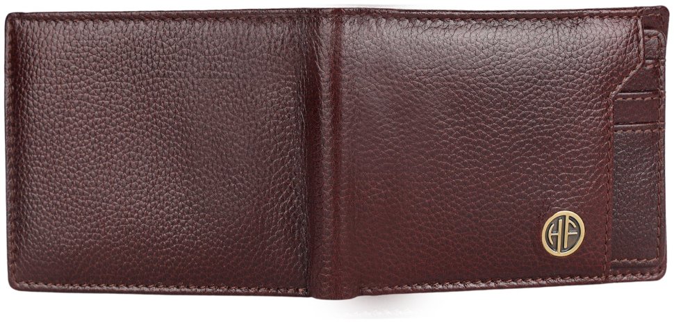 Кожаный мужской кошелек без застежки со съемным блоком для карт Hammonds Flycatcher HF577 коричневого цвета 107950 modnotak фото №4
