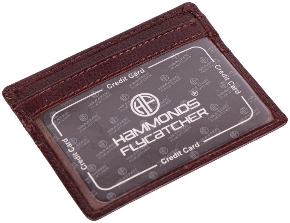 Кожаный мужской кошелек без застежки со съемным блоком для карт Hammonds Flycatcher HF577 коричневого цвета 107950 modnotak фото №7
