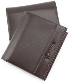 Коричневый кошелек из гладкой кожи KARYA (0940-9)