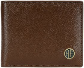 Чоловічий гаманець з фактурної шкіри з RFID-захистом без застібки Hammonds Flycatcher HF594 коричневого кольору 108050