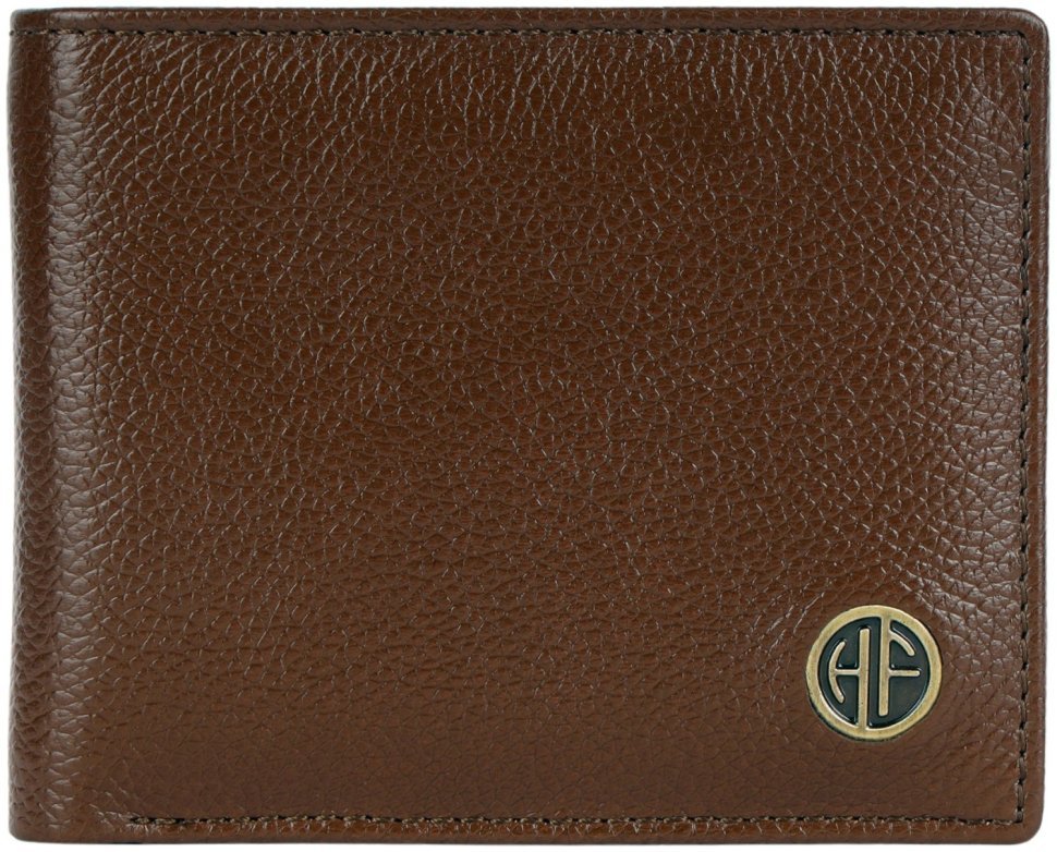 Мужской кошелек из фактурной кожи с RFID-защитой без застежки Hammonds Flycatcher HF594 коричневого цвета 108050 фото №1 Мужской кошелек из фактурной кожи с RFID-защитой без застежки Hammonds Flycatcher HF594 коричневого цвета 108050 modnotak фото №1