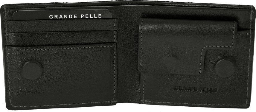 Чоловічий гаманець з гладкої шкіри на магнітах Grande Pelle (13053)