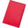 Красная обложка на паспорт из натуральной кожи флотар KARYA (094-46) - 3