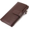 Жіночий вертикальний гаманець із натуральної шкіри флотар коричневого кольору CANPELLINI (2421642) - 1