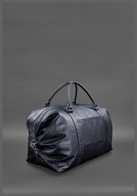 Мужская темно-синяя дорожная сумка из высококачественной натуральной кожи BlankNote 78850