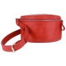Красная винтажная женская сумка-бананка из натуральной кожи BlankNote 78950 - 2