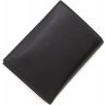 Мужское портмоне черного цвета из гладкой кожи с блоком под карты и документы KARYA (15541) - 3