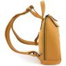 Маленький женский рюкзак из натуральной кожи оранжевого цвета на молнии KARYA 69750 - 2