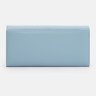Довгий жіночий шкіряний гаманець блакитного кольору на кнопці Horse Imperial 72051 - 3