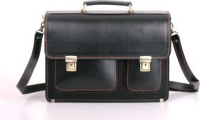 Кожаный мужской портфель для руководителя Старинная Италия (10409)