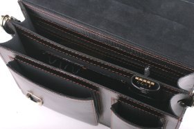 Кожаный мужской портфель для руководителя Старинная Италия (10409)