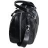 Дорожная черная сумка из натуральной кожи кроко Vip Collection 102351 modnotak фото - 3