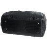 Дорожная черная сумка из натуральной кожи кроко Vip Collection 102351 modnotak фото - 4