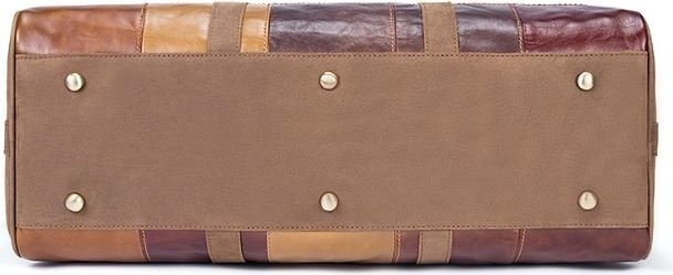 Оригинальная дорожная сумка из натуральной кожи разноцветная VINTAGE STYLE (14779) modnotak фото №4