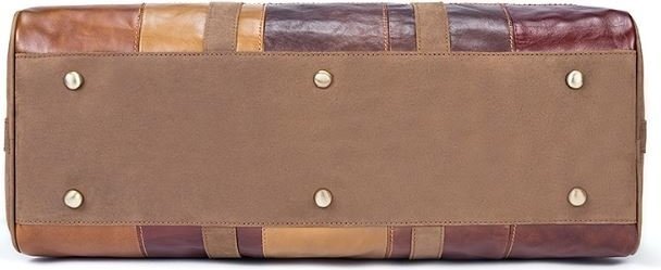 Оригінальна дорожня сумка з натуральної шкіри різнобарвна VINTAGE STYLE (14779)