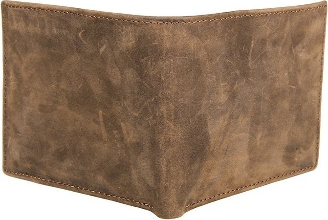 Тонкое мужское портмоне из винтажной кожи со съемным картхолдером Vintage (14226)