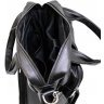 Кожаная мужская сумка-трансформер черного цвета с ручками и плечевым ремнем TARWA (19680) - 7