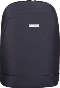 Черный мужской текстильный рюкзак под ноутбук 15 дюймов Bagland (53151)