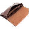 Якісний гаманець з натуральної шкіри кольору коньяк Grande Pelle (13301) - 4
