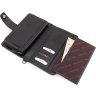 Місткий чоловічий гаманець-клатч із натуральної шкіри з тисненням KARYA (10303) - 5