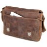 Коричневая мужская сумка-мессенджер из натуральной кожи в стиле винтаж Tiding Bag (15744) - 5