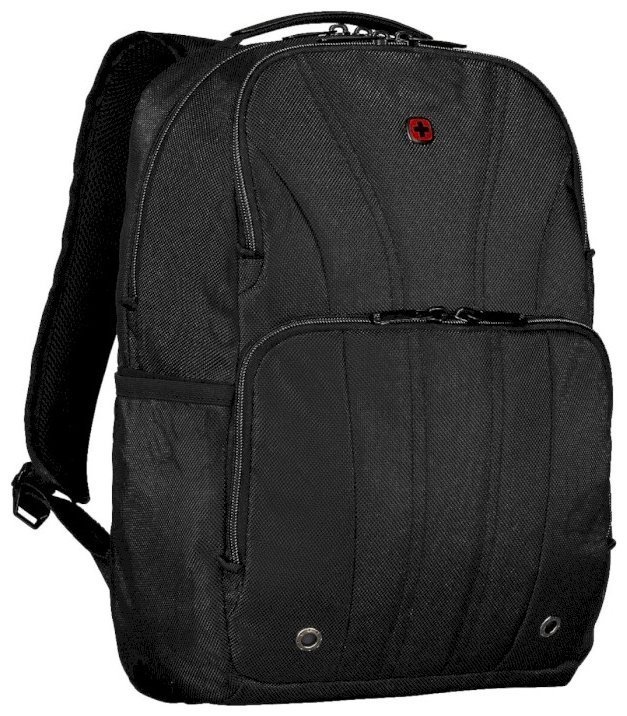 Функциональный городской рюкзак из текстиля с отделением для ноутбука до 14" Wenger BC Mark Slimline черного цвета 103551 modnotak фото №3