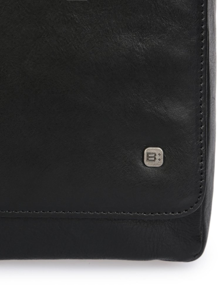 Элитная мужская кожаная сумка через плечо с клапаном Blamont P7912021