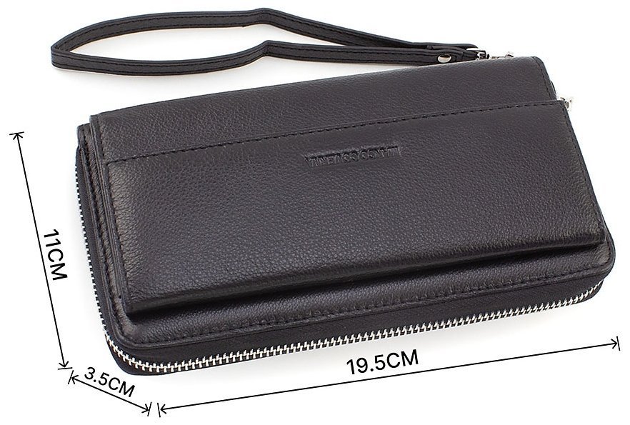 Шкіряний гаманець - клатч на блискавці Marco Coverna (18224) фото №3 Шкіряний гаманець - клатч на блискавці Marco Coverna (18224) modnotak фото №3