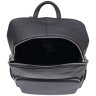 Великий чоловічий рюкзак з натуральної шкіри чорного кольору Tiding Bag (21620) - 2