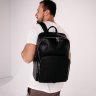 Великий чоловічий рюкзак з натуральної шкіри чорного кольору Tiding Bag (21620) - 16