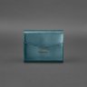 Зеленая сумка кроссбоди ручной работы из натуральной кожи BlankNote Mini (12816) - 4