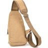 Текстильная мужская сумка-слинг цвета кэмел Vintage (20564) - 2