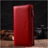 Модний жіночий гаманець-клатч із натуральної шкіри червоного кольору з блоком для кредитних карток Tony Bellucci (2422034) - 6