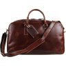Шкіряна дорожня сумка коричневого кольору в стилі вінтаж Vintage (14359) - 2